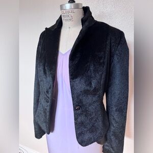 INTERMIX Black Velvet Jacket